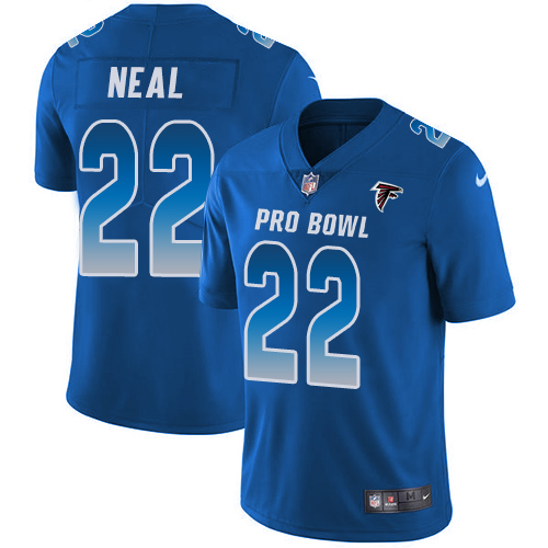 Nike Falcons #22 Keanu Neal Royal Youth Stitched NFL Limited NFC 2018 Pro Bowl Jersey